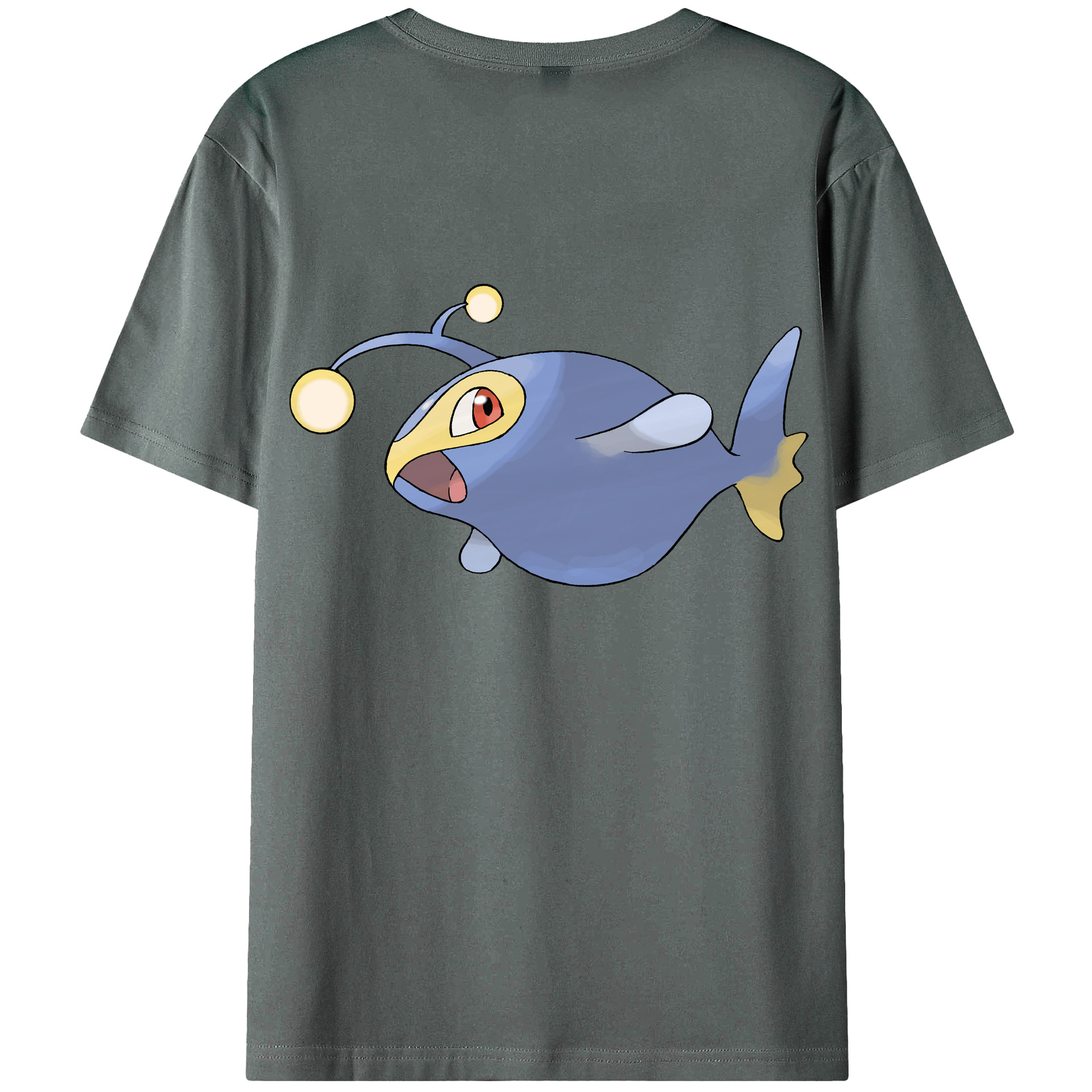 （画像用） ポケットモンスター Pokémon 綿100％ メンズ半袖Tシャツ（バックプリント） 通気性